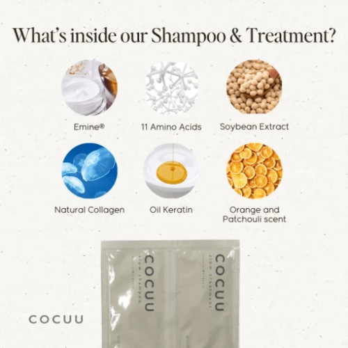 COCUU Slow Shampoo & Treatment Sachet